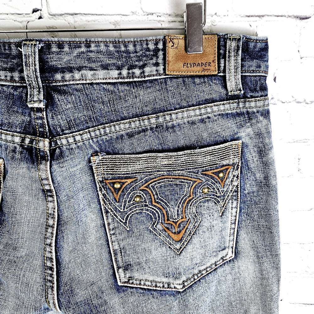 FLYPAPER | western pocket design bootcut jeans